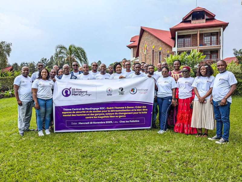 Journée Internationale de l’Homme 2025 : MenEngage RDC met la santé mentale masculine au cœur des priorités à Goma